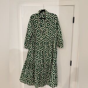 Zara geometric maxi sun dress